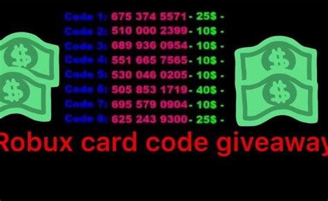 Robux Gift Card Free Codes 2021
: A Step-By-Step Guide